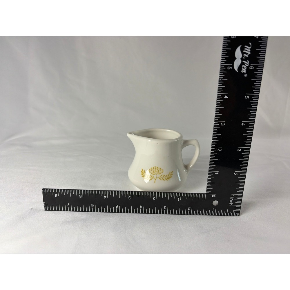 Hot Shoppes Inc Trestlewood Vintage Individual Creamer Ironstone Restaurant Ware - Picture 4 of 4
